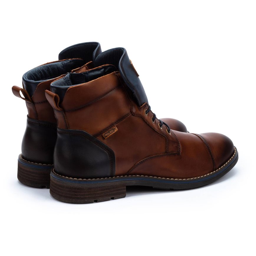 Men's Pikolinos YORK Ankle Boots Brown | NZ I3Q5709